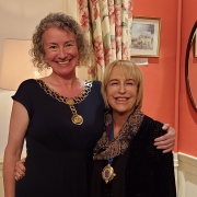 New Mayor of Stamford Councillor Amanda Wheeler and Deputy Mayor Jane Kingman
