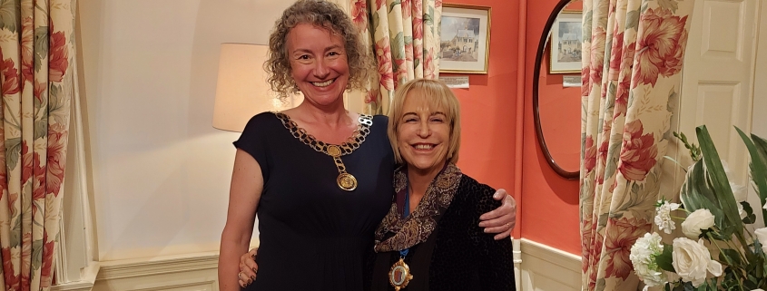 New Mayor of Stamford Councillor Amanda Wheeler and Deputy Mayor Jane Kingman